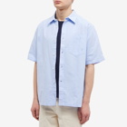 Norse Projects Men's Ivan Oxford Monogram Shirt in Pale Blue