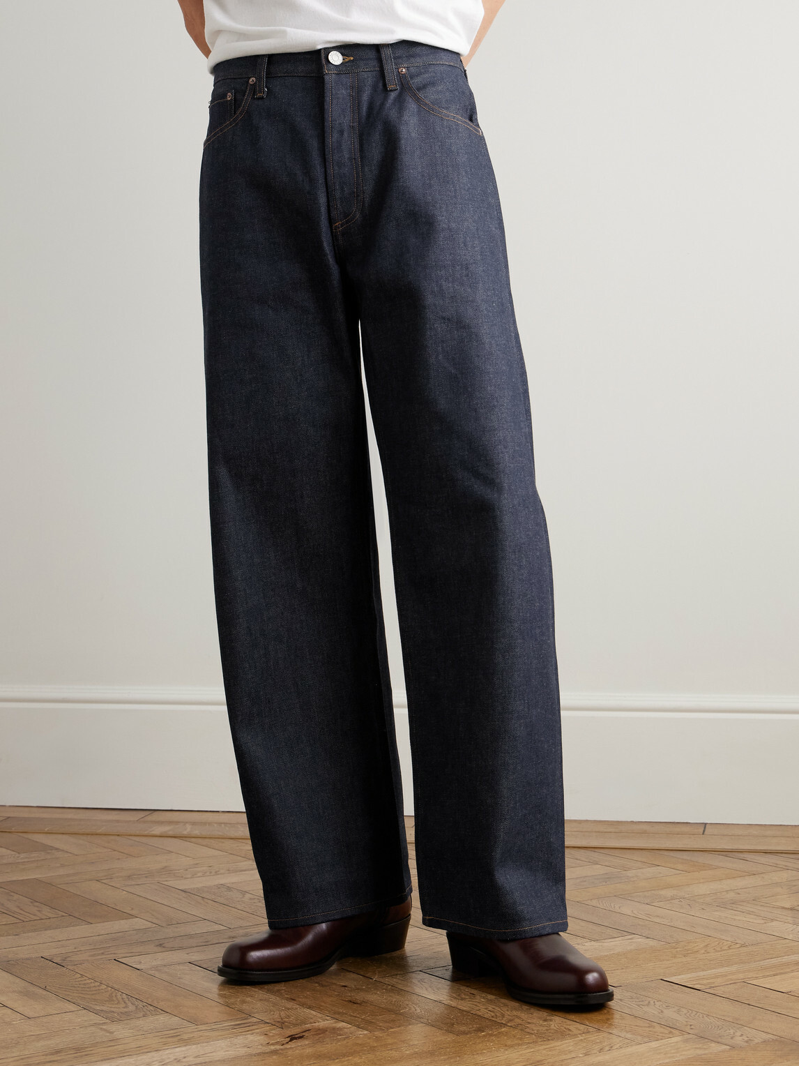 AGOLDE - Afton Wide-Leg Jeans - Blue