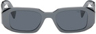 Prada Eyewear Gray Symbole Sunglasses