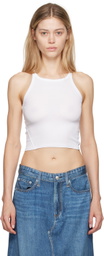 rag & bone White 'The Essential Rib String' Tank Top