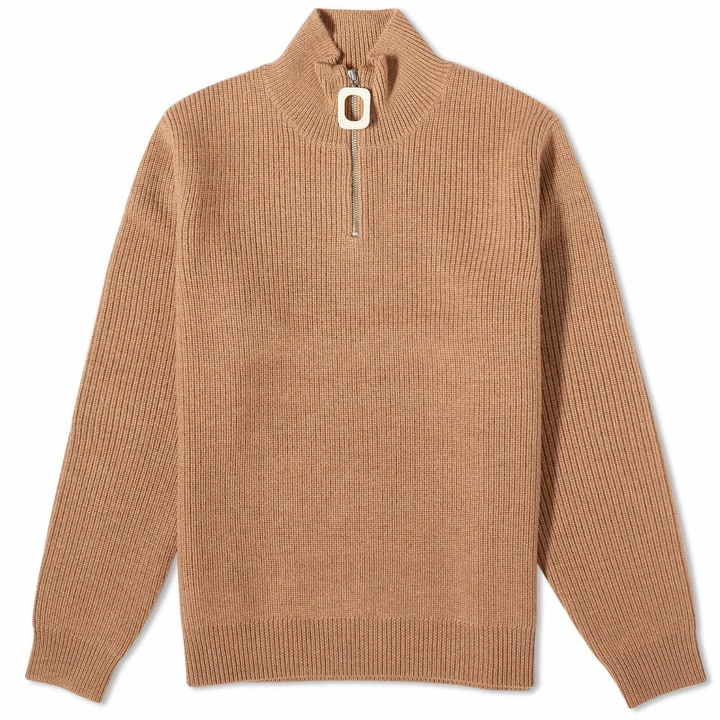 Photo: JW Anderson Men's Quarter Zip Knit in Praline