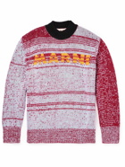 Marni - Logo-Intarsia Wool Sweater - Red