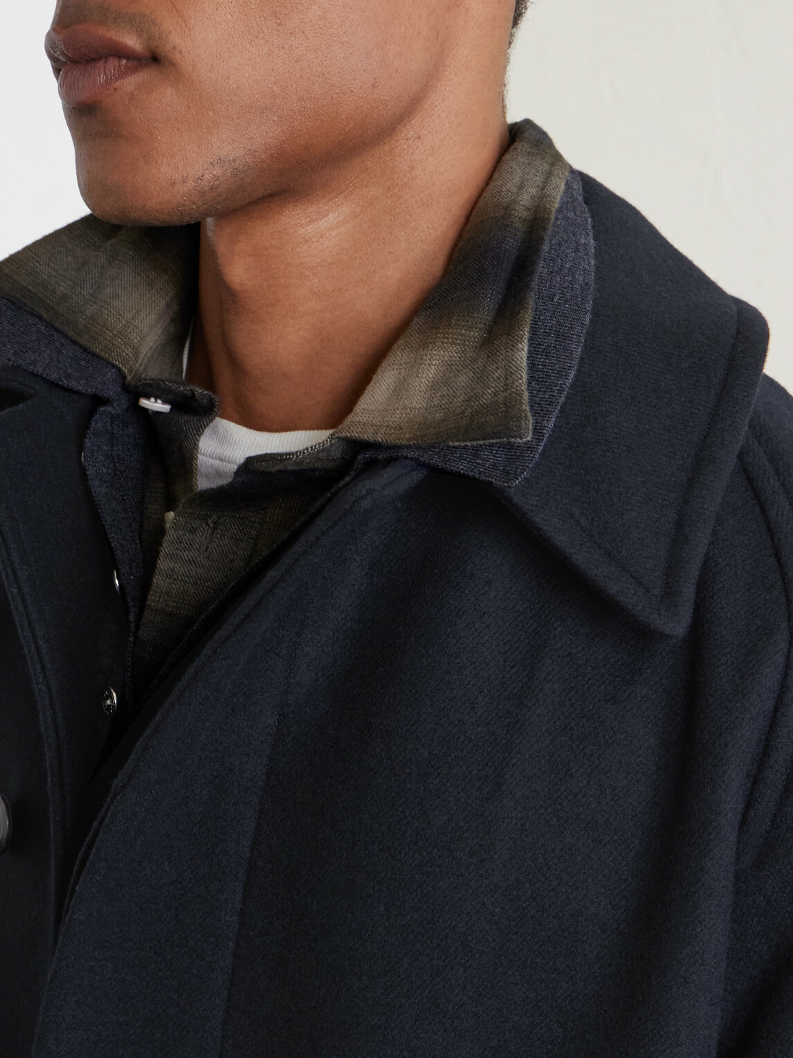 Kaptain Sunshine - Traveller Wool Coat - Blue