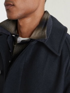 Kaptain Sunshine - Traveller Wool Coat - Blue
