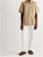 Tod's - Logo-Embroidered Twill Shirt - Neutrals