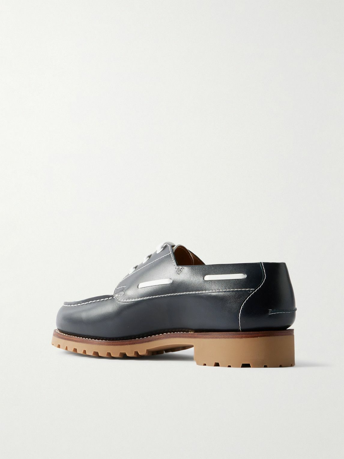 J.M. Weston - Two-Tone Leather Derby Shoes - Blue