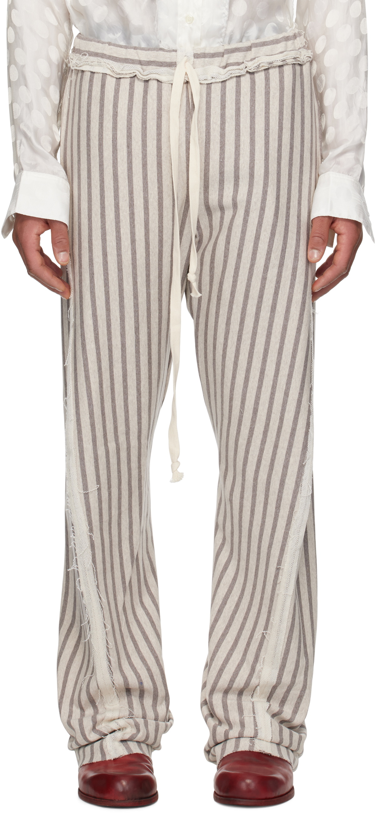 Edward Cuming SSENSE Exclusive Black Kick Up Track Trousers