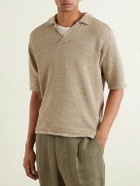 Inis Meáin - Linen Polo Shirt - Neutrals