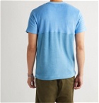 Howlin' - Duo Colour-Block Cotton-Blend Terry T-Shirt - Blue