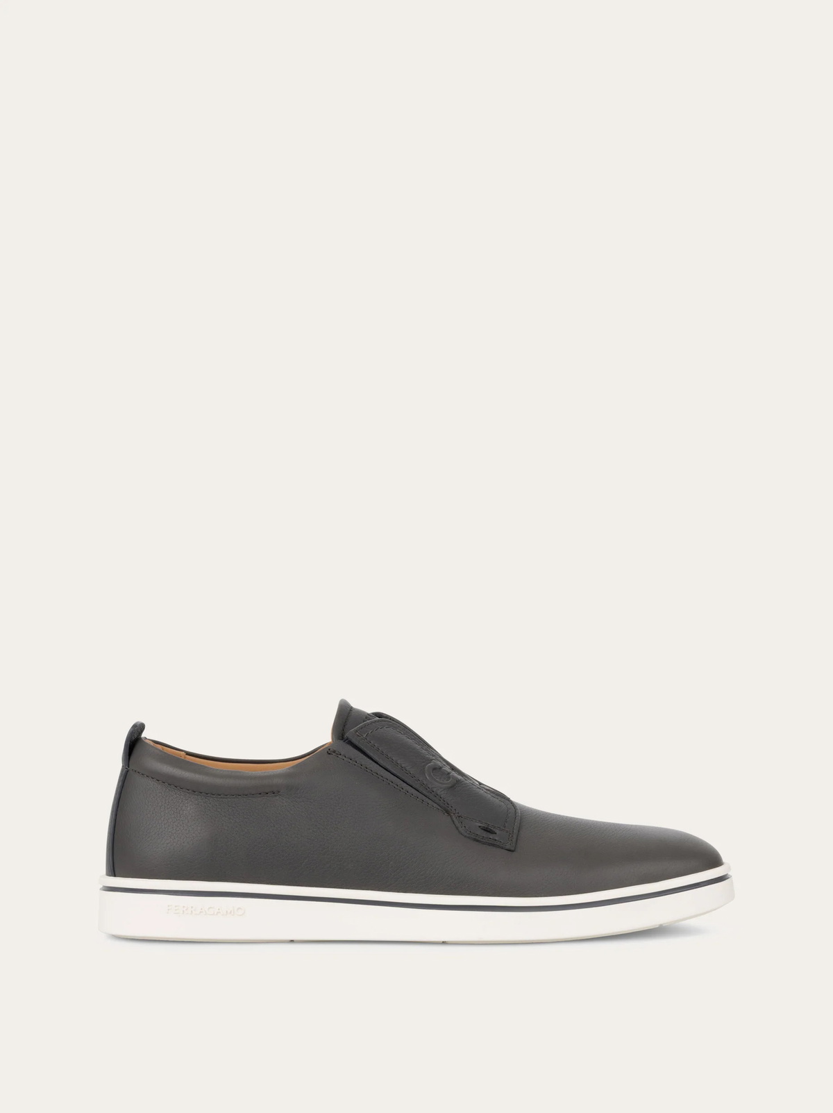 Ferragamo Mens Derby slip-on in Grey
