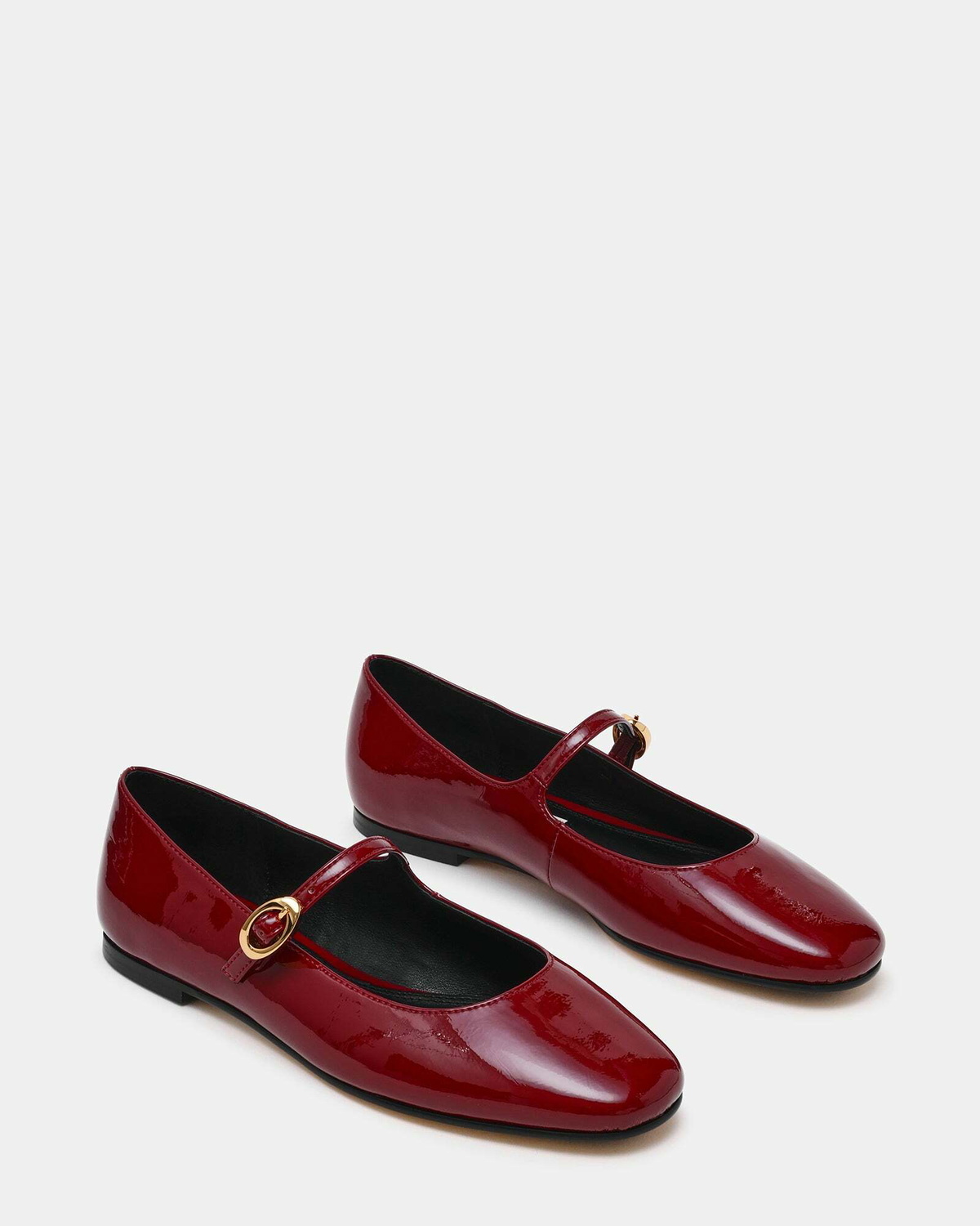 Steve Madden Lolli Flats in Burgundy Patent