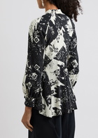 High Fortunate Printed Panelled Nylon Shirt Admiral