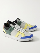 ON - The Roger Clubhouse Colour-Block Faux Leather and Mesh Tennis Sneakers - Gray