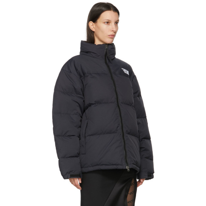 VETEMENTS Black Down Limited Edition Logo Puffer Jacket Vetements