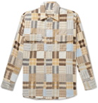 Holiday Boileau - Patchwork Checked Cotton-Flannel Shirt - Neutrals