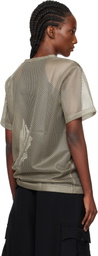 Comme des Garçons Homme Plus Gray Mesh T-shirt