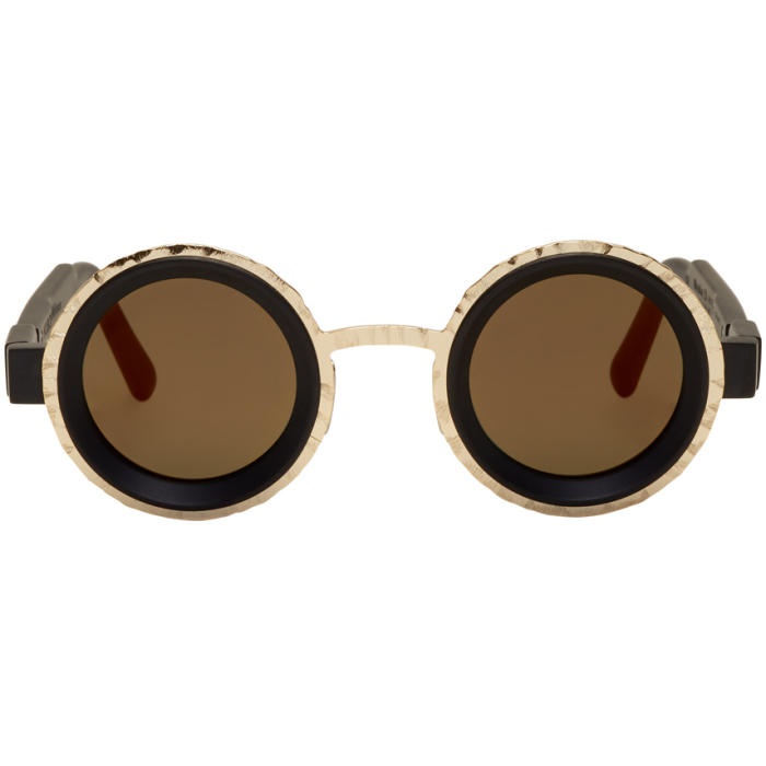 Photo: Kuboraum Black and Gold Z3 Sunglasses
