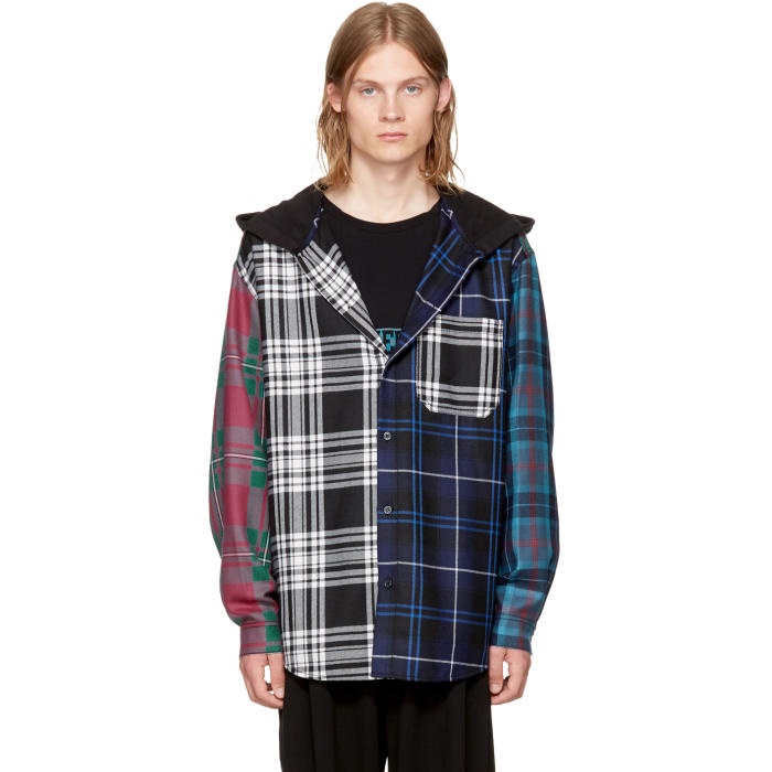 Photo: Alexander Wang Multicolor Patchwork Hooded Overshirt 