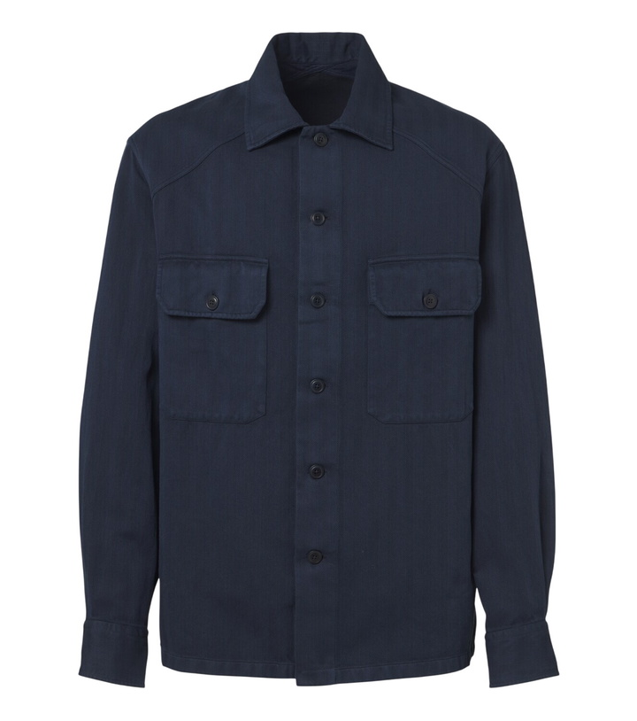 Photo: Ralph Lauren Purple Label Cotton and linen shirt