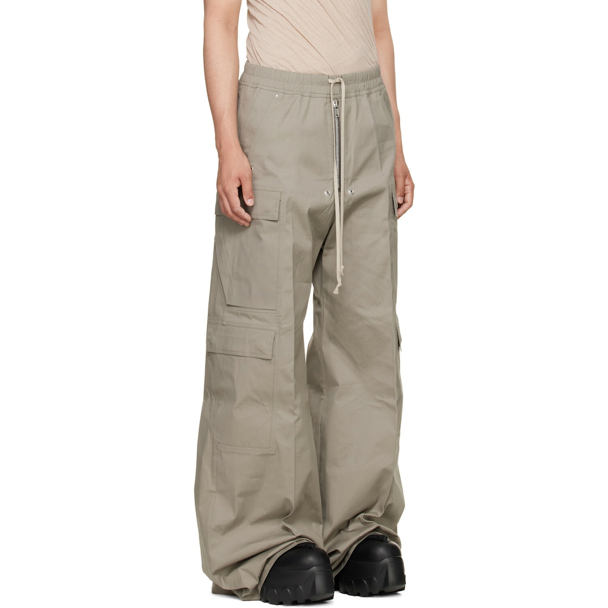 Rick Owens Taupe Tower Cargobelas Cargo Pants