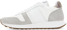 Paul Smith White & Gray Eighties Sneakers