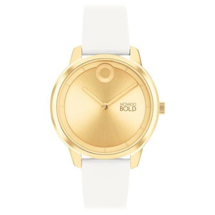 Photo: Movado Trend Element Quartz Gold Dial Ladies Watch 3600985