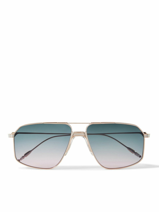 Photo: Jacques Marie Mage - Jagger Aviator-Style Gold-Tone Sunglasses