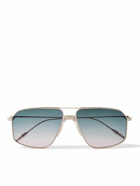 Jacques Marie Mage - Jagger Aviator-Style Gold-Tone Sunglasses