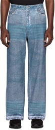 WOOYOUNGMI Blue Color Development Jeans
