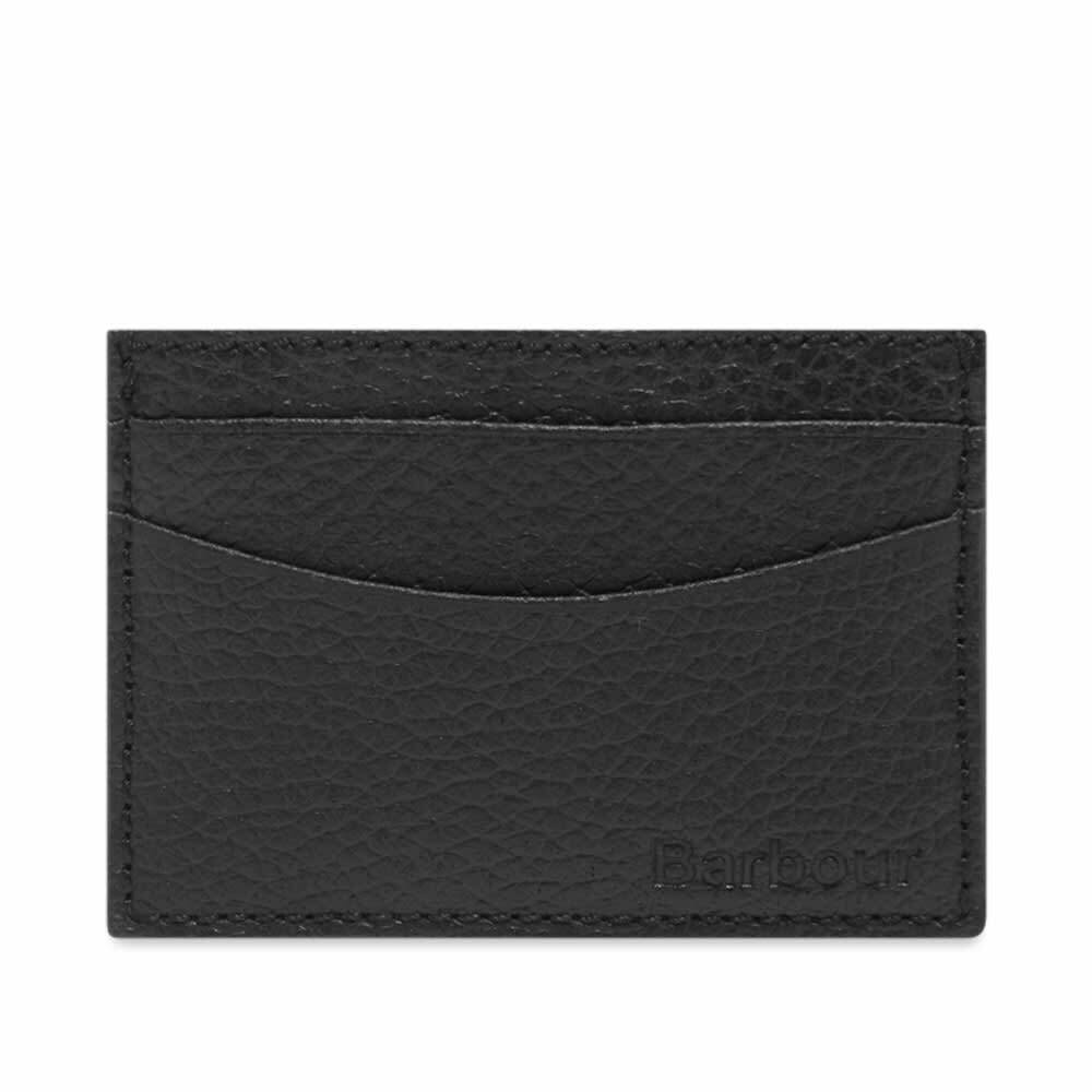Photo: Barbour Men's Grain Leather Card Holder in Black