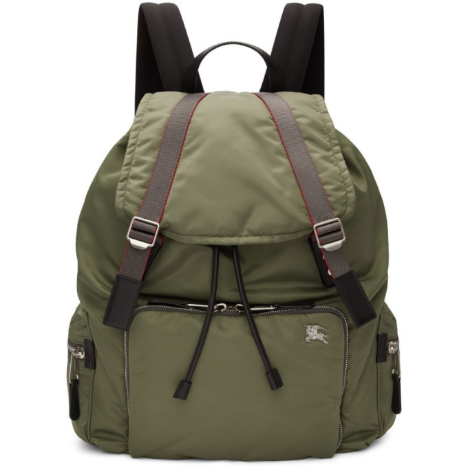 Photo: Burberry Green XL Aviator Backpack
