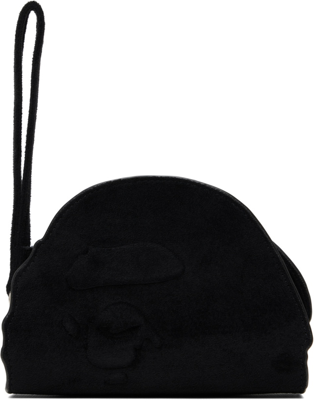 Photo: BAPE Black Ape Head Suede Pouch