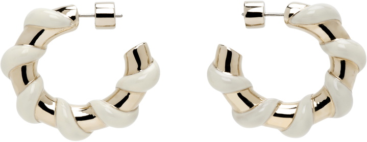 Photo: Lanvin Gold & Off-White Mélodie Candy Earrings