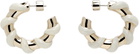 Lanvin Gold & Off-White Mélodie Candy Earrings
