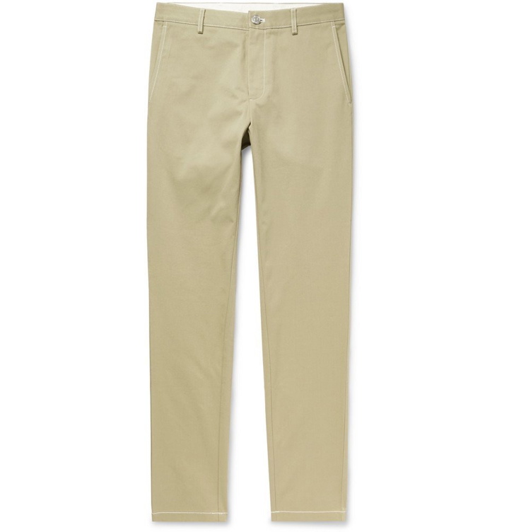 Photo: Burberry - Slim-Fit Cotton-Twill Trousers - Beige