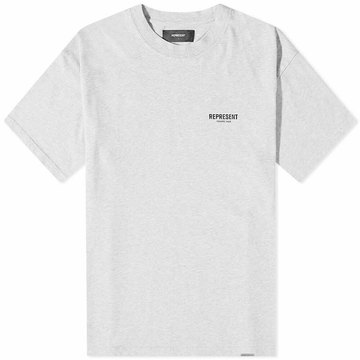 Photo: Represent Men's Owners Club T-Shirt in Light Grey Marl