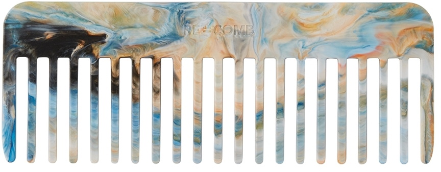 RE=COMB Blue & White Large Recycled Comb