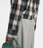 Loewe Plaid cropped cotton shirt