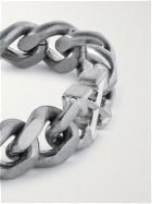 Off-White - Logo-Detailed Silver-Tone Chain Bracelet