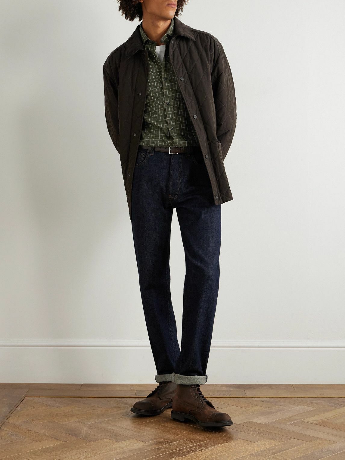 Purdey - Checked Cotton Shirt - Green