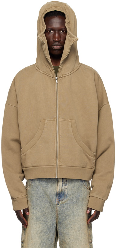 Photo: Entire Studios Beige Full Zip Hoodie