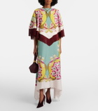 La DoubleJ Florette Placée reversible satin poncho
