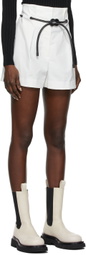 3.1 Phillip Lim Off-White Pleated Origami Shorts
