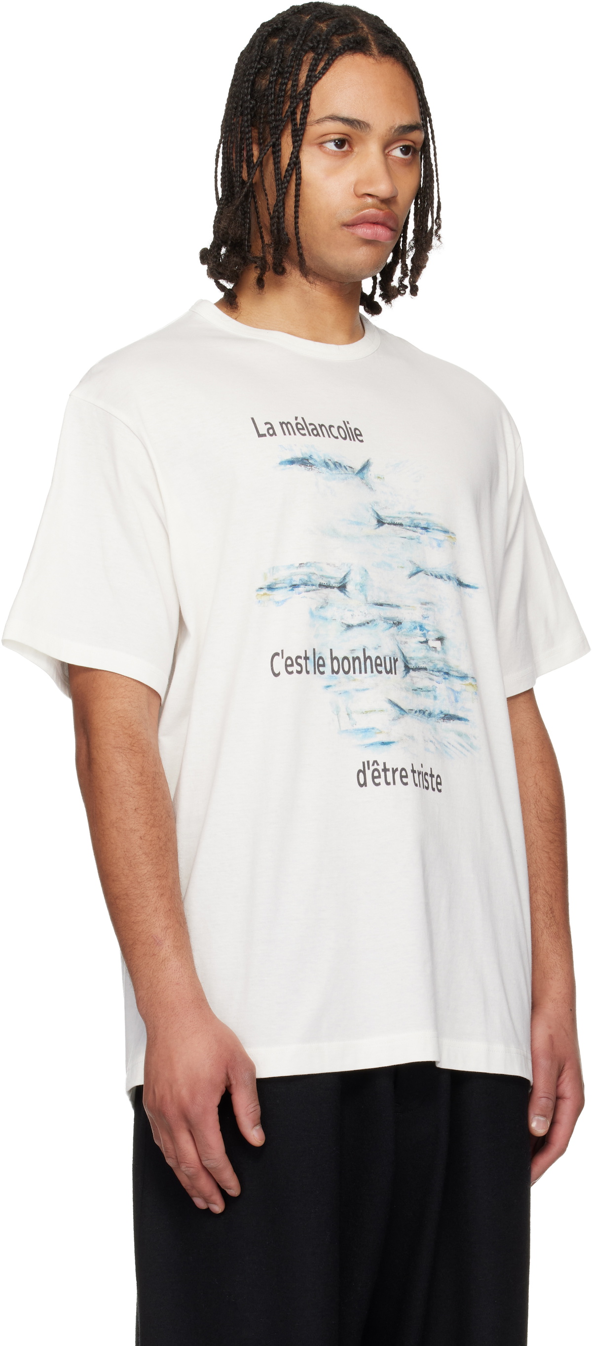 YOHJI YAMAMOTO Off-White 30/- Combed Plain Stitch Short Sleeve T-shirt