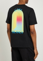 Casablanca L'arche Printed Cotton T-shirt Black