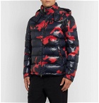 Valentino - Camouflage-Print Quilted Shell Down Jacket - Blue