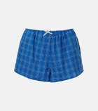 Faithfull Leya plaid cotton shorts
