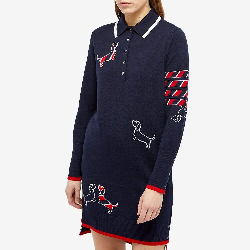 ワンピース Thom Browne Navy Blue Cotton Polo Dress Thom Browne Navy Blue Cotton Polo Dress | ModeSens