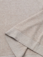 Zegna - Cotton, Linen and Silk-Blend Polo Shirt - Brown