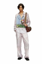 Diesel Track pants with medieval print - Pants - Unisex - Pink